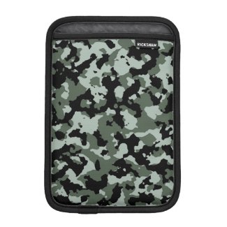 Military Green Camouflage Pattern Sleeve For iPad Mini