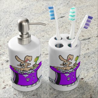 Bubbling Bunny Bathroom Set Customizable