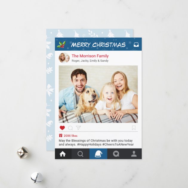 Christmas Instagram Frame Holiday Greetings Photo