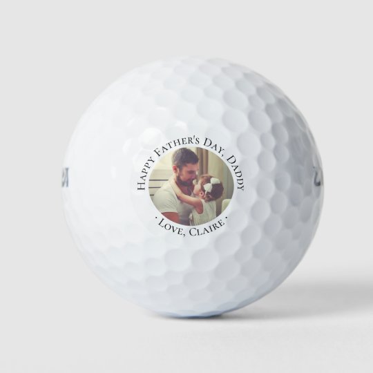 Happy Father's Day Daddy Photo Golf Balls