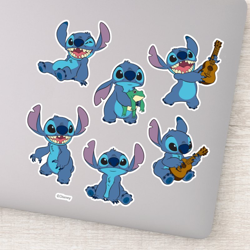 Stitch Chill Pose Collection Sticker (Detail)