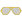 Adult Aviator Party Shades, Yellow