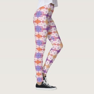 Beautiful floral pattern leggings