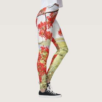 Flame-of-the-forest Leggings