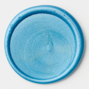 Wax Seals - 1.25" Diameter Sticker, Color:Blue
