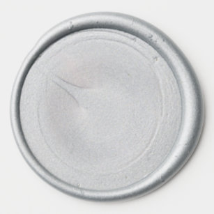 Wax Seals - 1.25" Diameter Sticker, Color:Silver