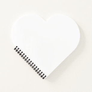 Custom Heart Shaped Spiral Bound Notebook