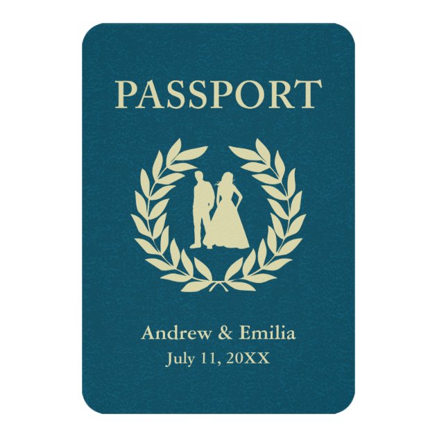 wedding passport invitation