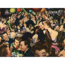 Vintage Happy New Year's Eve Party and Balloons Postcard | Zazzle.com