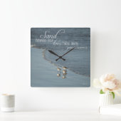 Sand Between Your Toes Beach Quote Clock / (Home)