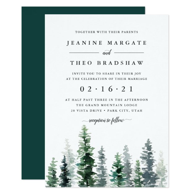 Timber Grove | Wedding Invitation