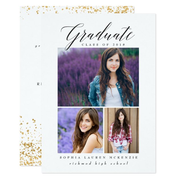 ELEGANT MODERN GRADUATE CARD