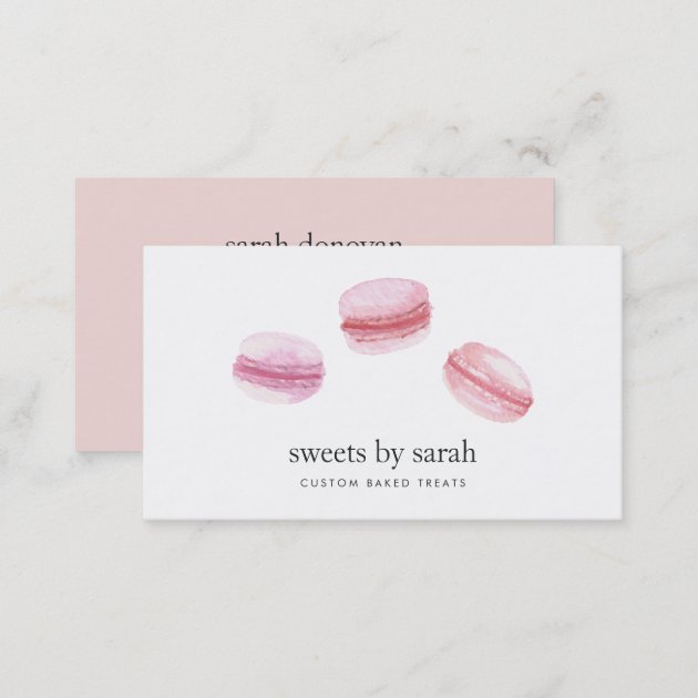 French Macarons Business Card (back side)