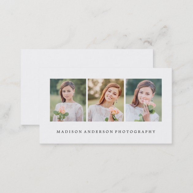 Simple & Clean | Photography Business Cards (back side)