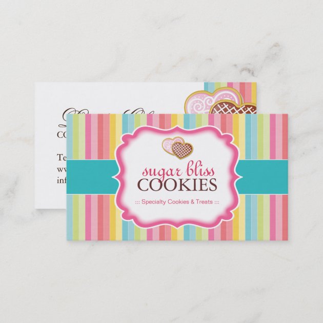 Whimsical Cookies Business Cards (back side)
