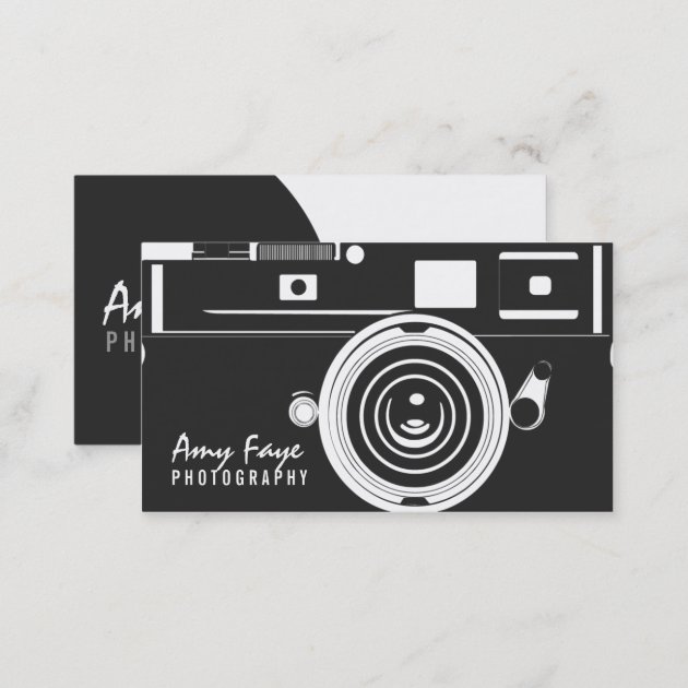 Camera Business Cards | Photography (back side)