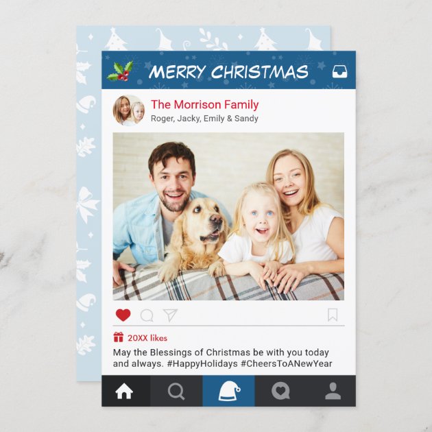 Christmas Instagram Frame Holiday Greetings Photo