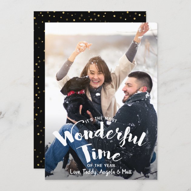 It's The Most Wonderful Time Of The Year Photo Holiday Card