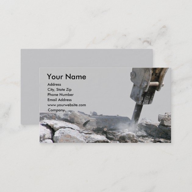 Construction Business Card (back side)