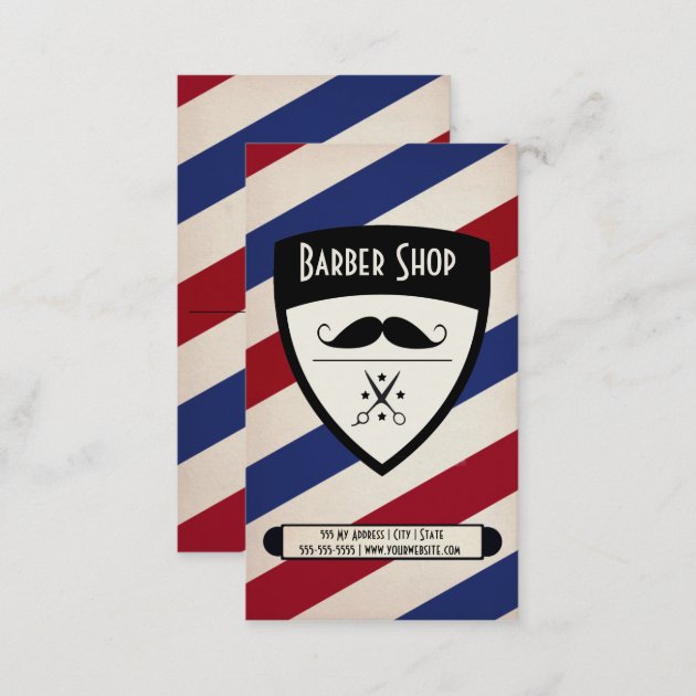 Barber shop Business Card (back side)