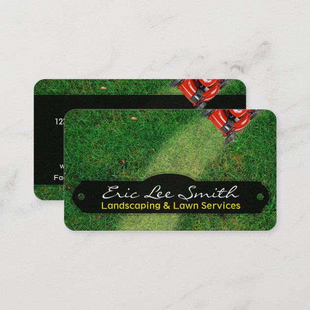 Landscaping/Lawn care/Gardener Business Card (back side)