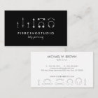 Body Piercing Tattoo Business Card | Zazzle