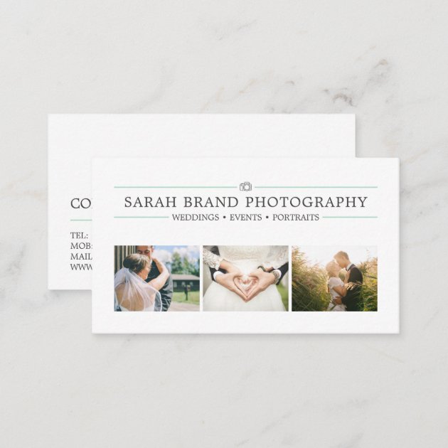 Simple & Elegant, Photography Business Card (back side)