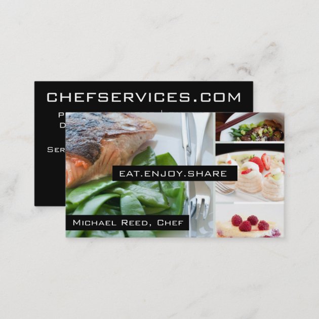 Private Chef Services | Catering Business Card (back side)