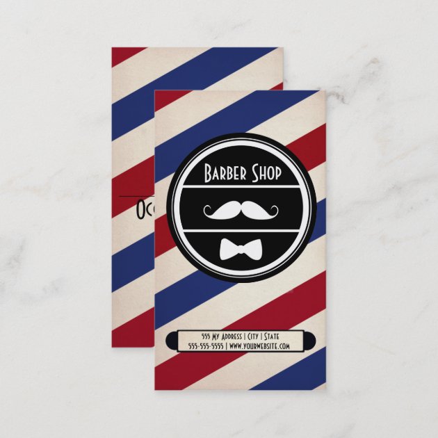 Barber shop Business Card (back side)