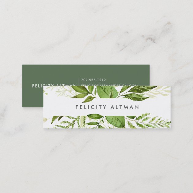 Wild Meadow Business Cards | Mini (back side)