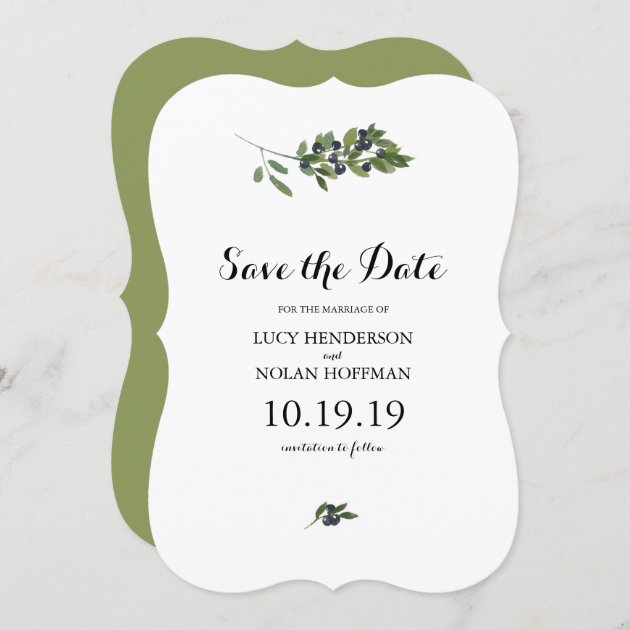 Watercolor Olive Orchard | Save The Date