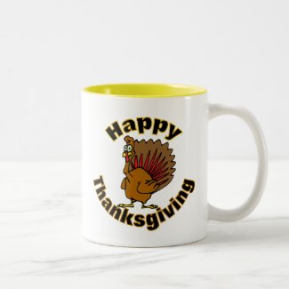 Thanksgiving Turkey Two-Tone Coffee Mug