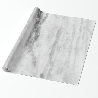 White And Gray Marble Texture Pattern Wrapping Paper