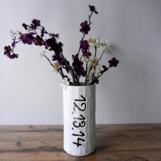 Handmade Vase with Personalized Date