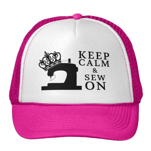 Keep Calm Sew On Trucker Hat