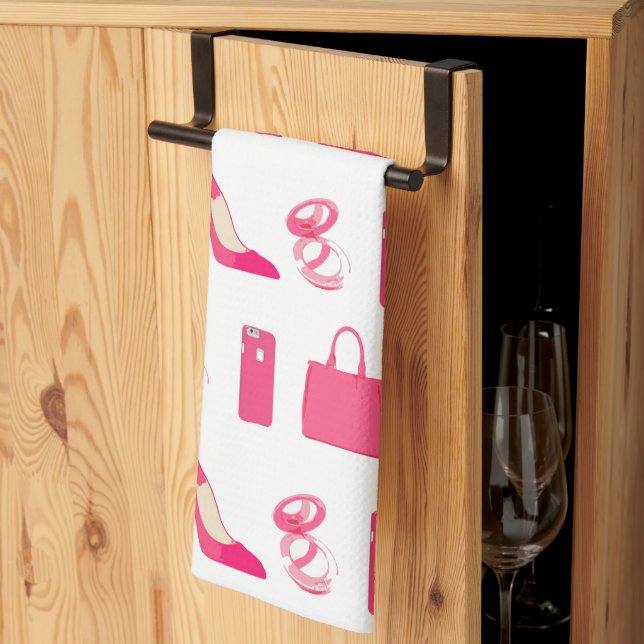Girly things design towel (Thirds Fold)
