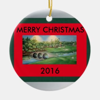 Golf Christmas Ornament