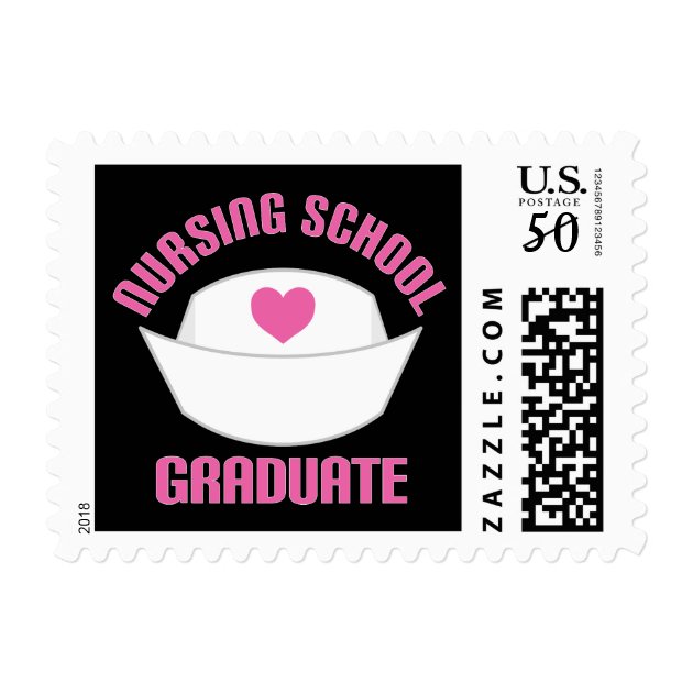 Pink Nursing School Graduate Gift Postage