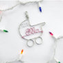 Adorable Baby's Carriage Christmas Ornament