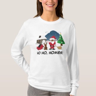 Merry Christmas Homeboys: Black Santa & Blingin' T-Shirt