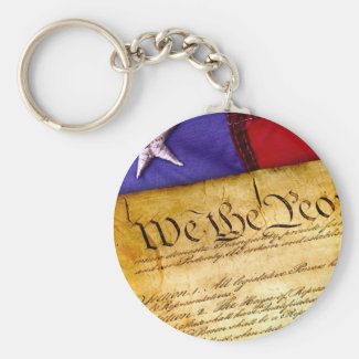 We the People Constitution of the United States Keychain