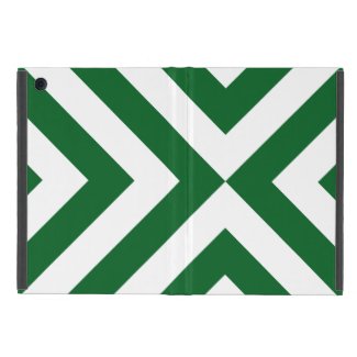 Green and White Chevrons Cover For iPad Mini