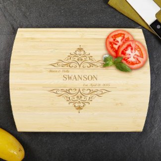 Family Home Personalized Bamboo Cutting Board