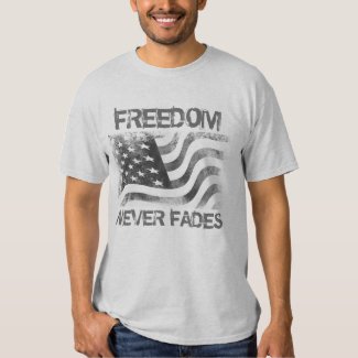 Freedom Never Fades USA Flag Men's T-Shirt