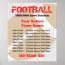 Football Schedule Poster - Template | Zazzle.com
