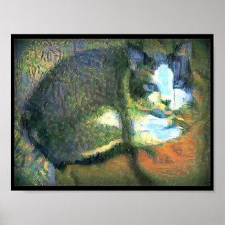 snowshoe stunning kitty poster