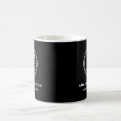Modern Business Logo Stylish Black Coffee Mug | Zazzle