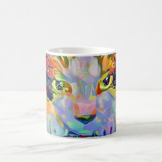 snowshoe graffiti kitty coffee mug