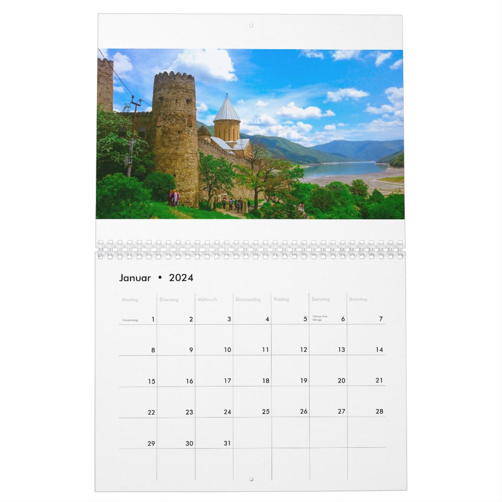 Discover Georgia Tbilisi Nature Architecture Landscape 2024 Calendar