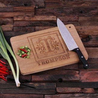 Personalized Family Name Bamboo Cutting Board